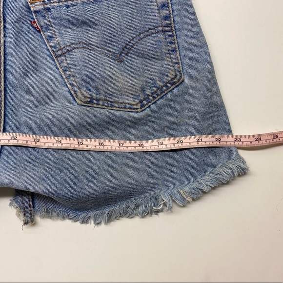 Levi’s 505 straight leg Reg fit denim cutoffs 33W - Picture 4 of 6